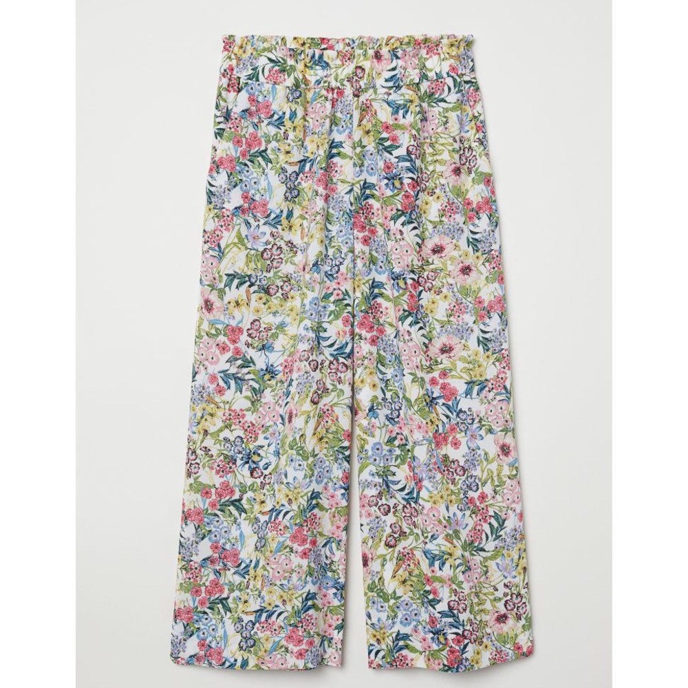 NWT H&M Crêpe Culottes / Floral Wide Leg Pants